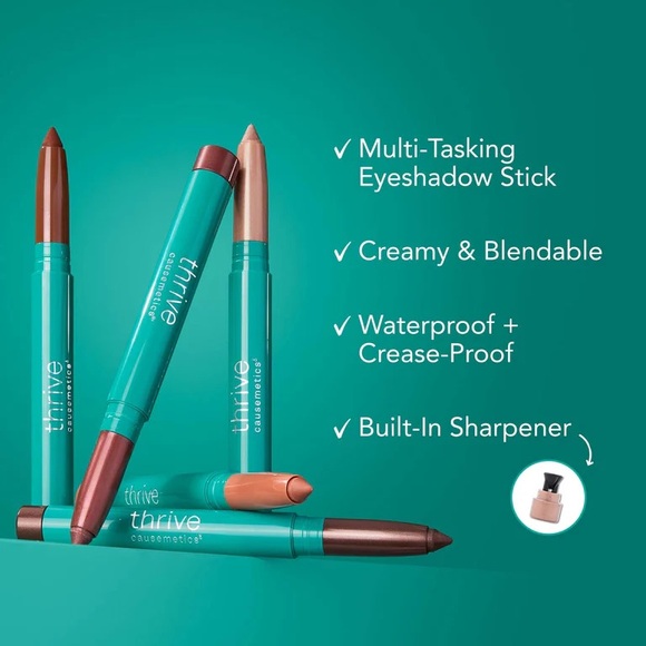 Thrive Causemetics Brilliant Eye Brightener Stick “Riji”Waterproof Eyeshadow NWT - Picture 4 of 7